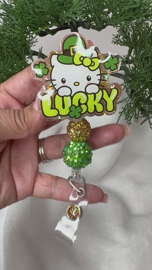 Kitty Lucky Badge Reel