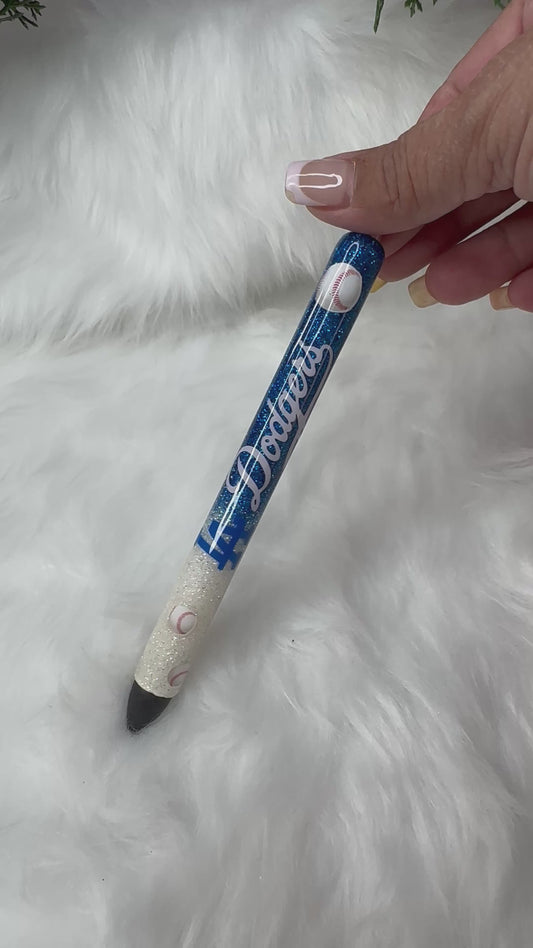 LA Blue Epoxy Glitter Pen